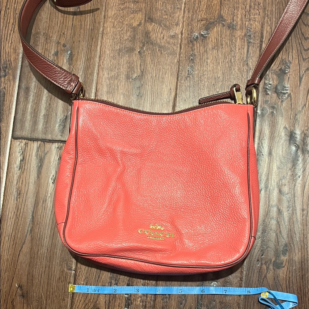 Coach Coral Leather Shoulder Bag